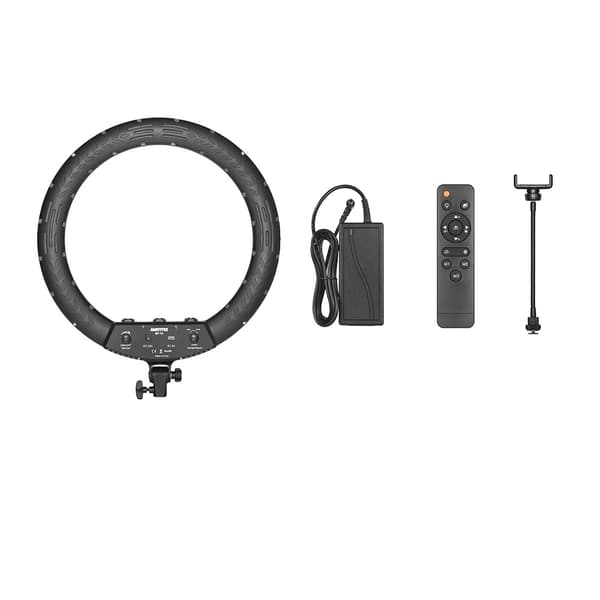 LED Ring Light, Bi-färg 3000K-6000K, Inkluderar fjärrkontroll,Kit 7