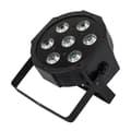 Miniatyrbild 1 av 2: LED Par-ljus, RGBW-färgblandning, DMX512-kontroll, 7X12W RGBW Svart, EU-kontakt