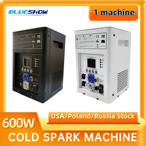 Kall Funksmaskin, 750W Effekt, DMX Kontroll,Svart skal, 1 Maskin