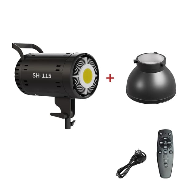 Fotobelysning Bowens COB Videoljus, 3200K-5600K, 18000LUX Belysning,Med omslag
