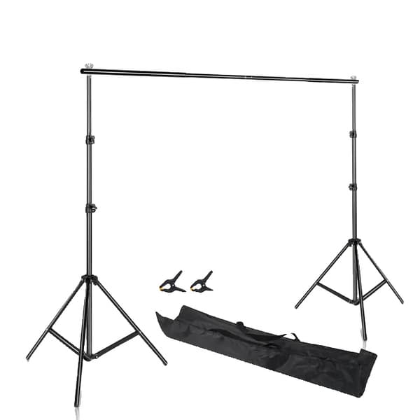 Fotobakgrundstativsats, justerbart stativ, Chromakey-grönt skärmram, 2600x3000mm, Ingen Tyg