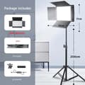 Pikkukuva 2 / 2: LED-videovalaisin, jossa on 960 LEDiä, 50W teho, kaksivärinen 3200K-5600K.,50W U800 200CMTRIPOD