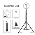 Miniatyrbild 2 av 2: Fotobelysningssats, Dimbar LED-fyllningslampa, Sminkstudio-lampa, ringljus
