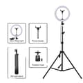Miniatyrbild 1 av 2: Fotobelysningssats, Dimbar LED-fyllningslampa, Sminkstudio-lampa, ringljus