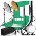 Miniatyrbild 2 av 2: Fotografi Fotostudio Softbox Belysningskit, Justerbara Ljusstativ, Flera Bakgrunder, 5-i-1 Reflektor,Fotostudio Kit 36