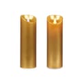 Pikkukuva 3 / 4: LED Candle Acorde L-Y8025-YBH-O Golden 8 x 8 x 25 cm (12 Units)