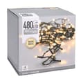 Miniatyrbild 2 av 3: Wreath of LED Lights White Soft green 53 m