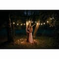 Miniatyrbillede 2 af 2: Wreath of LED Lights Lumisky Black Modern (1 Unit)