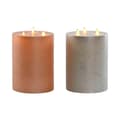 Miniatyrbillede 3 af 3: LED Candle DKD Home Decor Golden Silver 15 x 15 x 20 cm (AA) (2 Units)