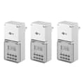 Miniatyrbilde 1 av 7: Sett med 3, digital timer IP44
