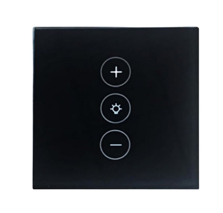 WiFi Dimmer Light Switch med ny design svart