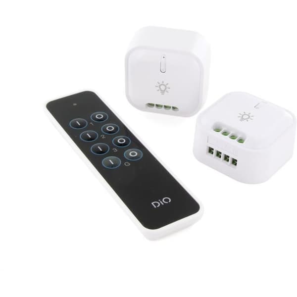 Kit med 2 belysningsmoduler och fjärrkontroll - DIO CONNECTED HOME - 54856 - 1000W - DiO 1.0