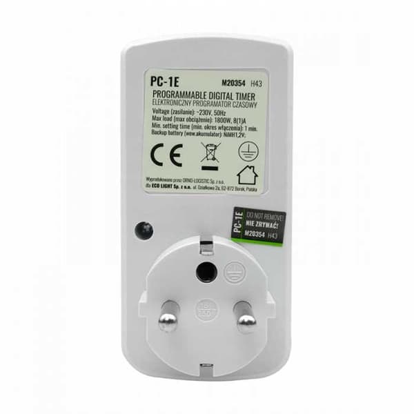 7-dages LCD-timer 1800W EcoLight