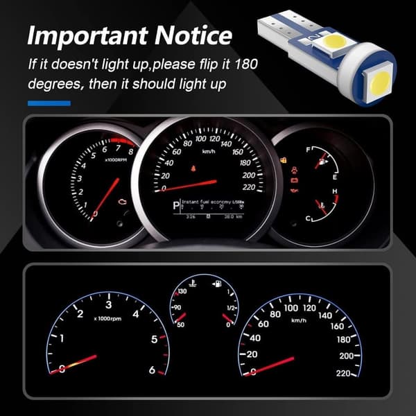 10x T5 slim 3030 3X smd led vit lampa