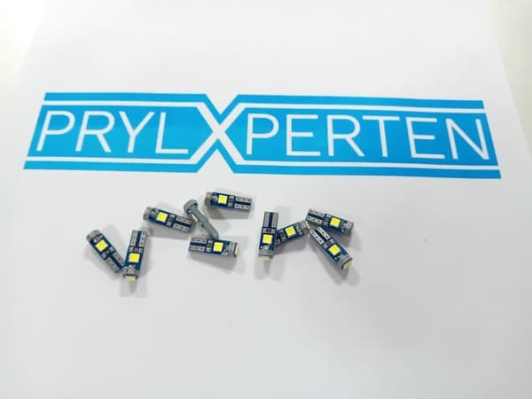 10x T5 slim 3030 3X smd led vit lampa