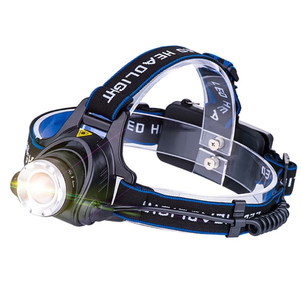 Genopladelig forlygte LED