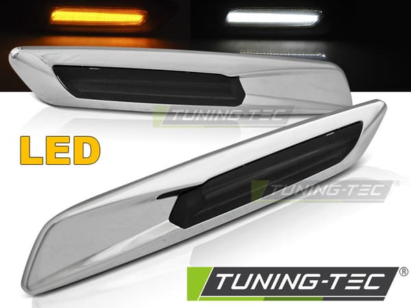 Sided blinklys BMW E60/ E90/ E92/ E82 LED F10 STIL SMOKE SØLV KROM