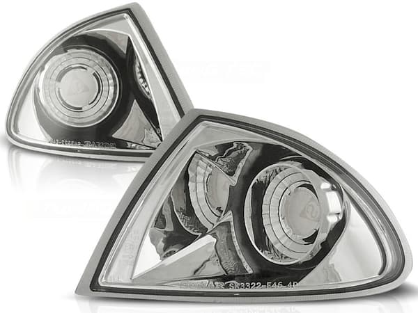 Sidovinglas till BMW E46 05 98-08 01 KROM