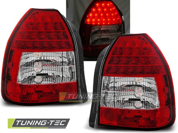 Baglygter HONDA CIVIC 09 95-02 01 3D RØD KLAR LED