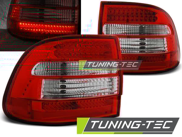 PORSCHE CAYENNE 02-06 TAUSTAVALOT PUNAINEN SELKEÄ LED