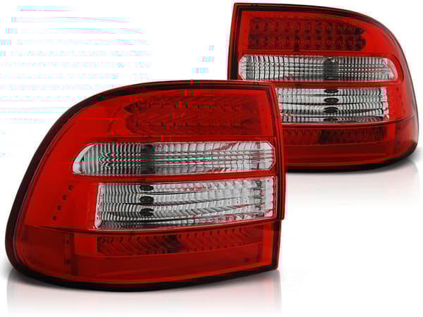 PORSCHE CAYENNE 02-06 TAUSTAVALOT PUNAINEN SELKEÄ LED