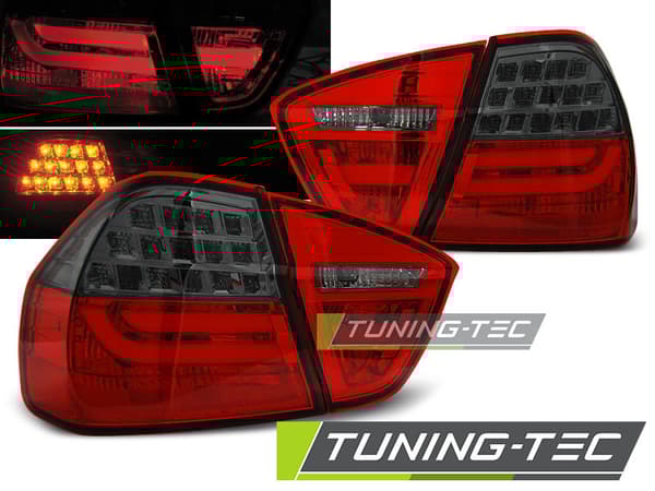 Baglygter BMW E90 03 05-08 08 RØD SMOKE LED STRIP