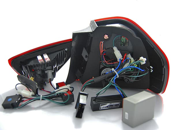 Baglygter BMW E90 03 05-08 08 RØD LED STRIBE