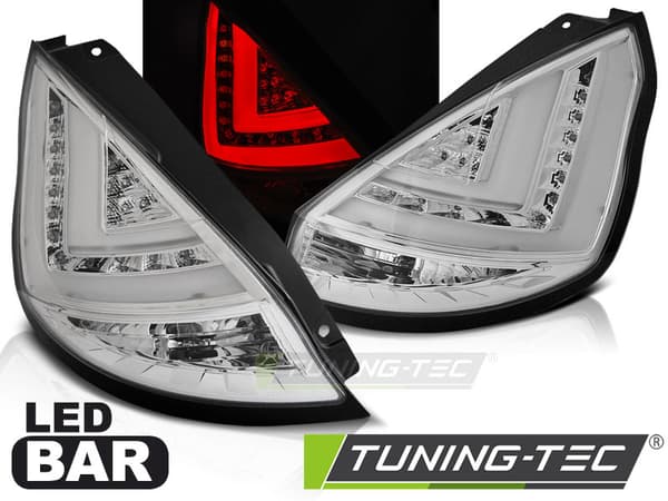 Bakljus FORD FIESTA MK7 12-16 HB KROMAD LED STRIP