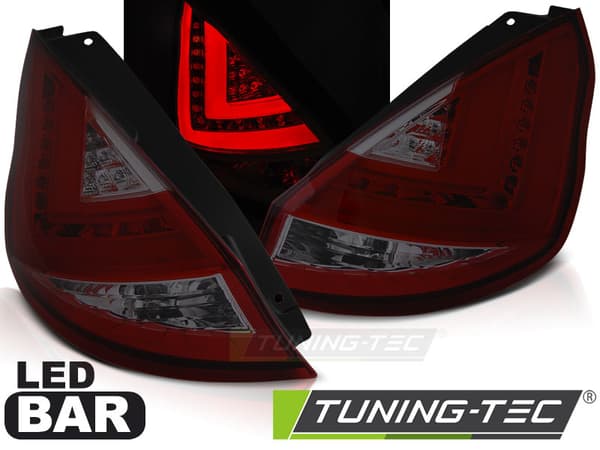 Baklyktor FORD FIESTA MK7 12-16 HB RÖK SMOK LED STRIP