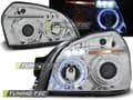 Miniatyrbild 2 av 2: Strålkastare dual halo fälgar HYUNDAI TUCSON 07 04-10 ANGEL EYES KROM