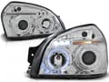 Miniatyrbild 1 av 2: Strålkastare dual halo fälgar HYUNDAI TUCSON 07 04-10 ANGEL EYES KROM