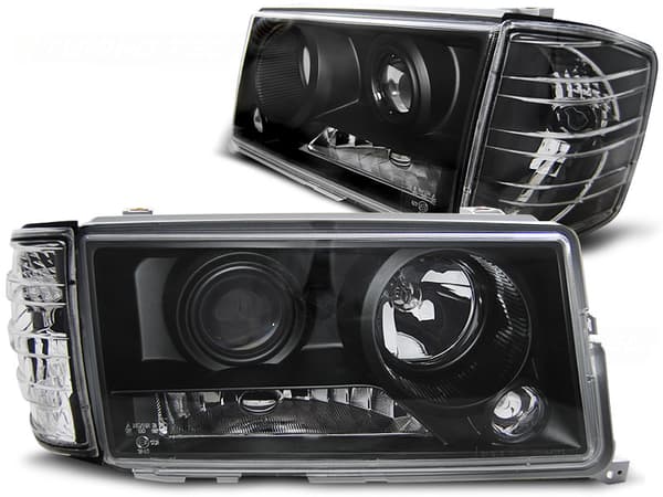 Forlygter MERCEDES W201/190 12 82-05 93 SORT