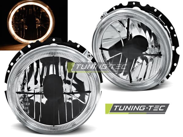 Ydre forlygter VW GOLF 1 05 74-07 83 ANGEL EYES CHROME SORT