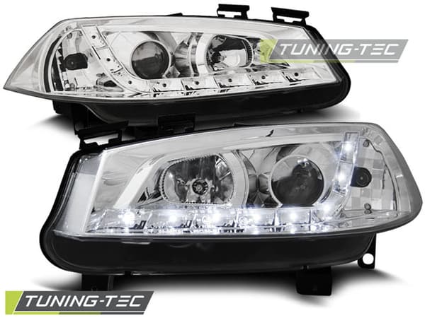 Strålkastare med parkeringsljus RENAULT MEGANE II 11 02-12 05 KROM