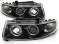 Miniatyrbillede 1 af 2: Forlygter dual halo fælge SEAT LEON / TOLEDO 04 99-08 04 ANGEL EYES SORT
