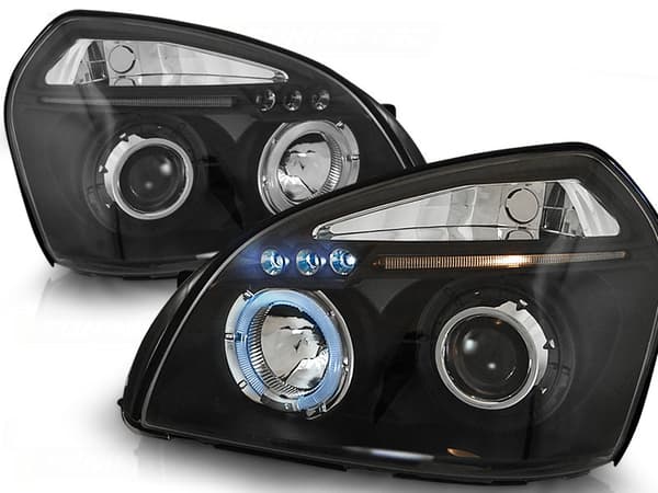 Bakljus dual halo-fälgar HYUNDAI TUCSON 07 04-10 ANGEL EYES SVART