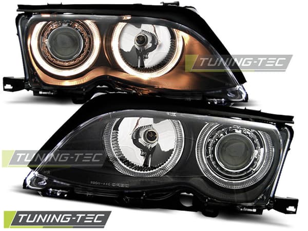 BMW E46 09 01-03 05 ENKELSYTYTYSKEHÄZENGG BMW E46 09 01-03 05 ANGEL EYES MUSTA