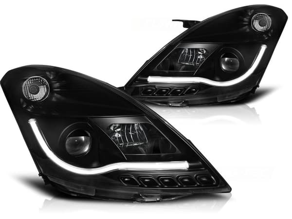 Forlygter med parkeringslys SUZUKI SWIFT V 10-10 13 SORT