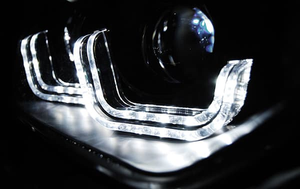 Forlygter dagkørelys BMW F30/F31 10 11 - 05 15 SORT U-LED BAR