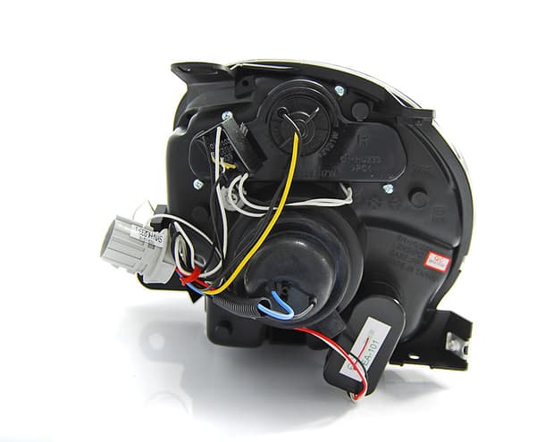 Strålkastare med parkeringsljus FIAT 500 07-15 PROJEKTOR SVART LED