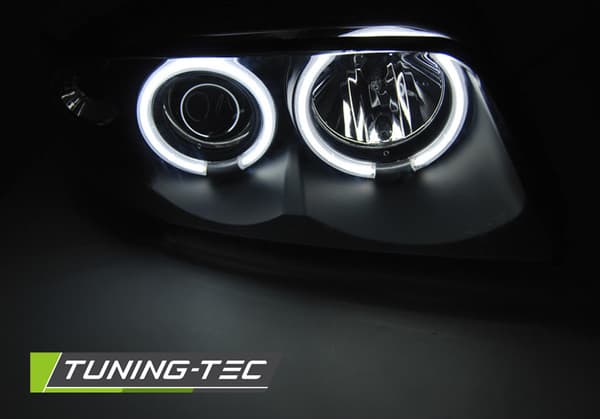 Strålkastare dual halo rims AUDI A4 11 94-12 98 ANGEL EYES CCFL SVART