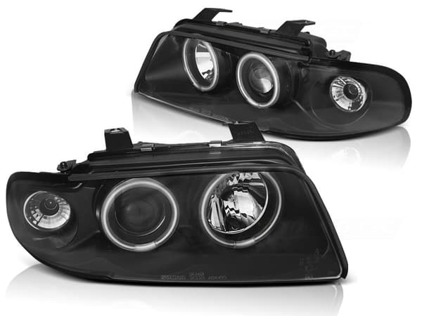 Strålkastare dual halo rims AUDI A4 11 94-12 98 ANGEL EYES CCFL SVART