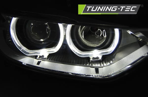 Forlygter dagkørsel BMW F30/F31 10 11 - 05 15 ANGEL EYES LED SORT