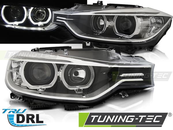 Forlygter dagkørsel BMW F30/F31 10 11 - 05 15 ANGEL EYES LED SORT