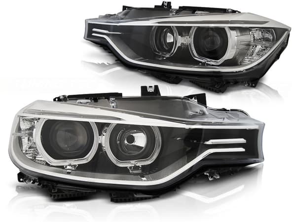 Forlygter dagkørsel BMW F30/F31 10 11 - 05 15 ANGEL EYES LED SORT