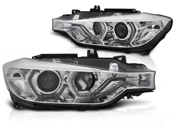 Forlygter dagkørsel BMW F30/F31 10 11 - 05 15 ANGEL EYES LED krom DRL