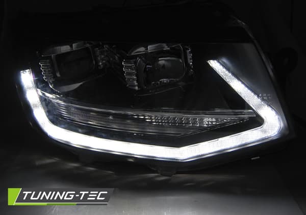 Strålkastare dagljus VW T6 15- SVART LED TRU DRL