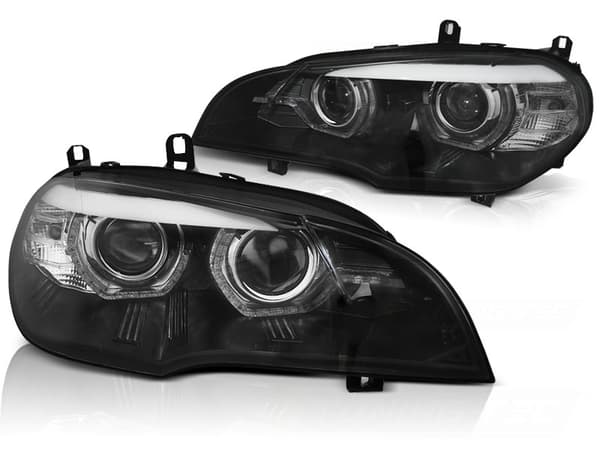 Xenon-ajovalot BMW X5 E70 07-10 AE DRL LED MUSTA AFS HID