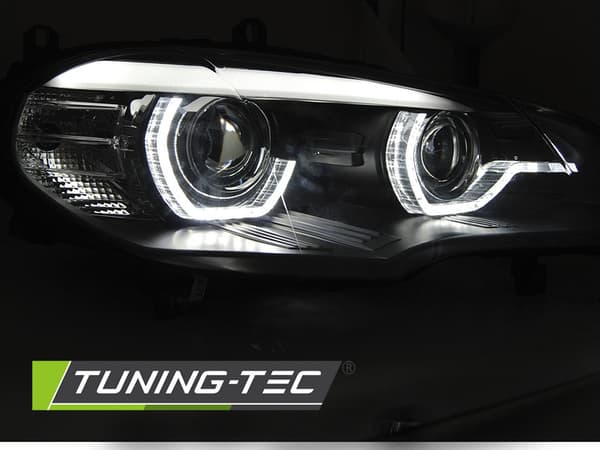 Forlygter Xenon BMW X5 E70 07-10 AE DRL LED SORT HID