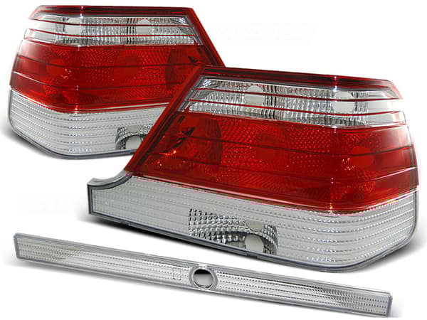 MERCEDES W140 95-10 98 TAKAVALOT PUNAINEN KIRKAS